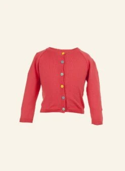 Baby Classic Cardigan - Raspberry