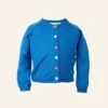 Children's Classic Cardigan - Royal Blue Cotton