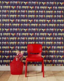 Wallpaper - Navy Budgies 10 Wallpaper - Navy Budgies -Palava Sale Store Budgies Wallpaper 2