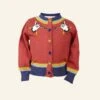 Children's Classic Cardigan - Rust Puffin