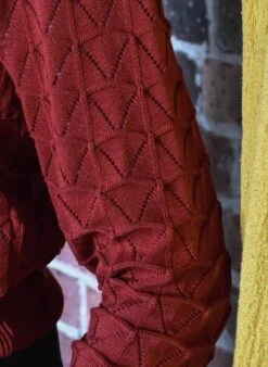 Clara - Rust Pointelle Top -Palava Sale Store Clara RustPointelle website 1