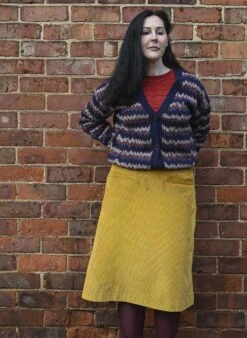 Cora - Mustard Corduroy Skirt -Palava Sale Store CoraMustard Skirt website 7
