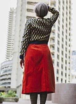 Cora - Rust Corduroy Skirt -Palava Sale Store CoraRust Website 6