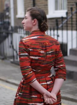 Cynthia Dress - Rust Flying Scotsman -Palava Sale Store Cynthia Rust Flying Scotsman Image 6