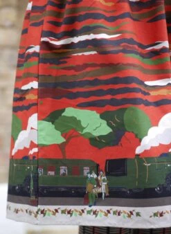 Cynthia Dress - Rust Flying Scotsman -Palava Sale Store Cynthia Rust Flying Scotsman Image 7