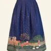 Florence - Indigo Farmyard Skirt