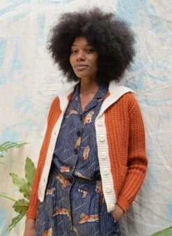 Francesca Long Jumpsuit - Navy Tigers -Palava Sale Store Francesca Navy Tigers website 8