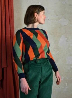 Fred - Coral Kaleidoscope Jumper -Palava Sale Store Fred CoralKaleidoscope website 4