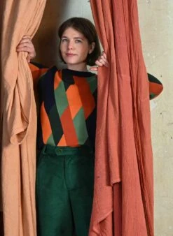 Fred - Coral Kaleidoscope Jumper -Palava Sale Store Fred CoralKaleidoscope website 5