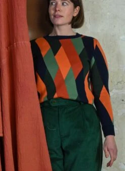 Fred - Coral Kaleidoscope Jumper -Palava Sale Store Fred CoralKaleidoscope website 6