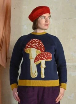 Edith - Plum Needlecord Trousers -Palava Sale Store Fred Mushroom Website 1