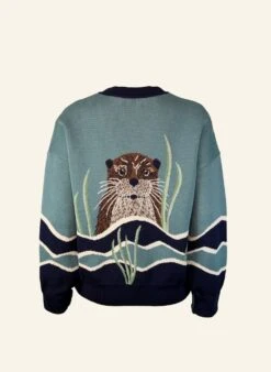 George - Mineral Blue Otter Comfy Cardigan