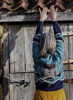 George - Mineral Blue Otter Comfy Cardigan -Palava Sale Store George Mineral Otter Comfy Cardi website 3