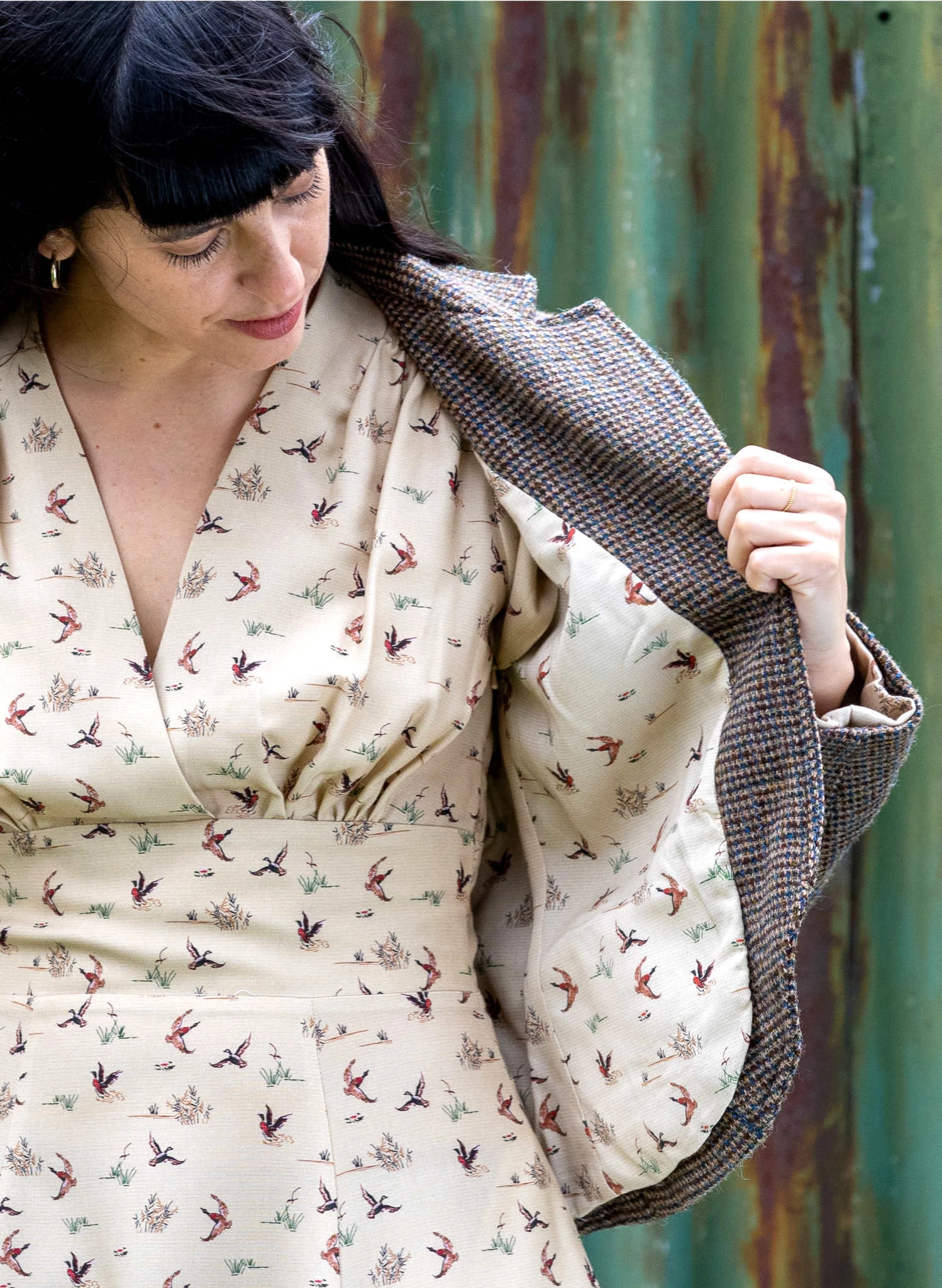 Heritage Riding Jacket - Hazel With Cream Duck Lining 3 Heritage Riding Jacket - Hazel With Cream Duck Lining - Image 3