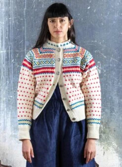 Heritage - 100% British Wool Cardigan - Molly Cream -Palava Sale Store HertiageMolly Cream EDITS4