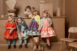 Baby / Toddler Tights - Orange/Cream Stripe -Palava Sale Store IMG 1179