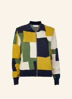 Kate - Mustard Boxes Zip-up