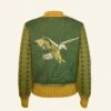 Kate - Green Eagle Zip-Up
