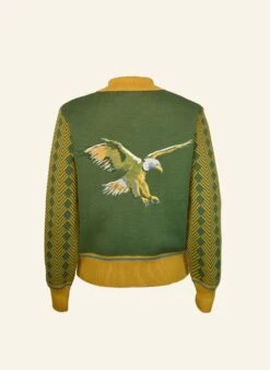 Kate - Green Eagle Zip-Up
