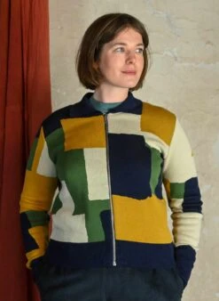 Kate - Mustard Boxes Zip-up -Palava Sale Store Kate MustardBoxes website 3