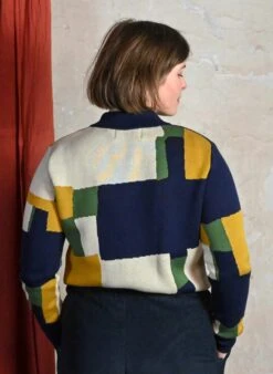 Kate - Mustard Boxes Zip-up -Palava Sale Store Kate MustardBoxes website 4