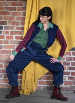 Kate - Navy Foxes Zip-Up -Palava Sale Store Kate Navyfox website 2