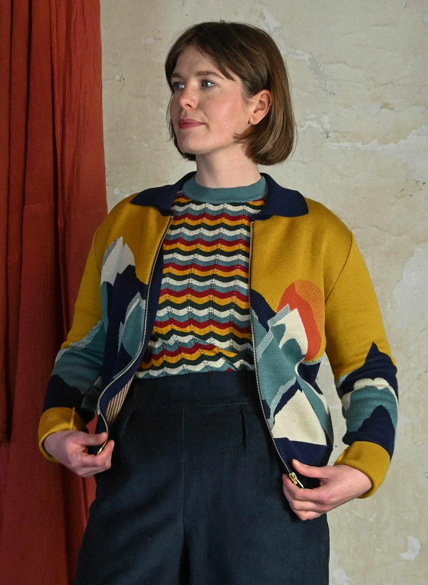 Kate - Mustard Peak Zip-Up 5 Kate - Mustard Peak Zip-Up - Image 5