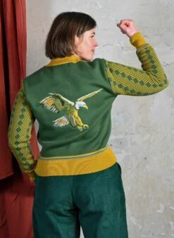 Kate - Green Eagle Zip-Up -Palava Sale Store Kate Green Eagle Website 4