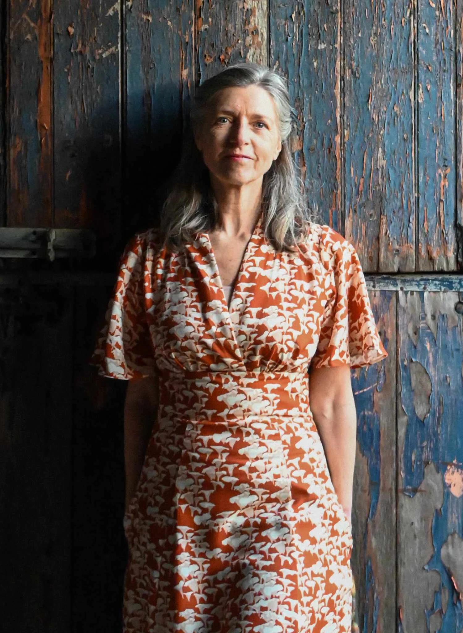 Rita Long-sleeve - Rust Chanterelle Dress 3 Rita Long-sleeve - Rust Chanterelle Dress - Image 3