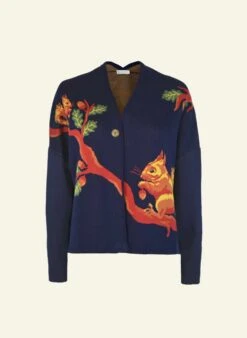 Rosalind - Navy Squirrel Kimono