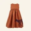 Rosie Children's Dress - Rust Fox | Linen