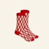 Ankle Socks - Red Check