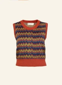 Shirley - Rust Electric Tank Top