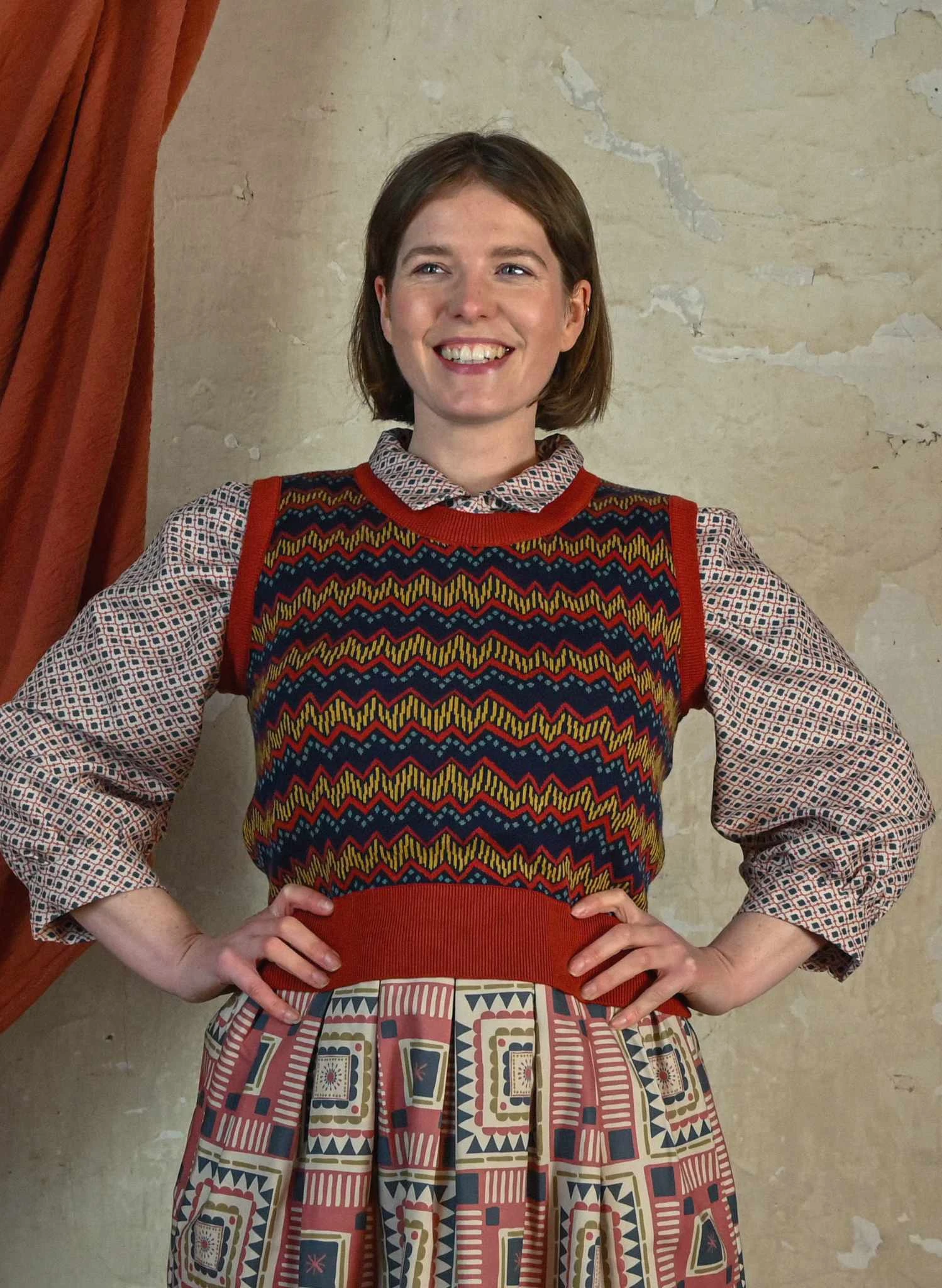 Shirley - Rust Electric Tank Top 4 Shirley - Rust Electric Tank Top - Image 4