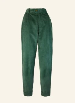 Thelma - Bottle Green Corduroy Trousers