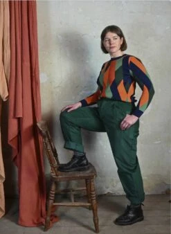 Thelma - Bottle Green Corduroy Trousers -Palava Sale Store ThelmaBottleGreen website 2 34f73b77 a2e3 4aa7 b283 9824e164a0c3