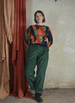 Thelma - Bottle Green Corduroy Trousers -Palava Sale Store ThelmaBottleGreen website 5 cbb74ce3 e33c 4c11 90a7 f4660eb48358