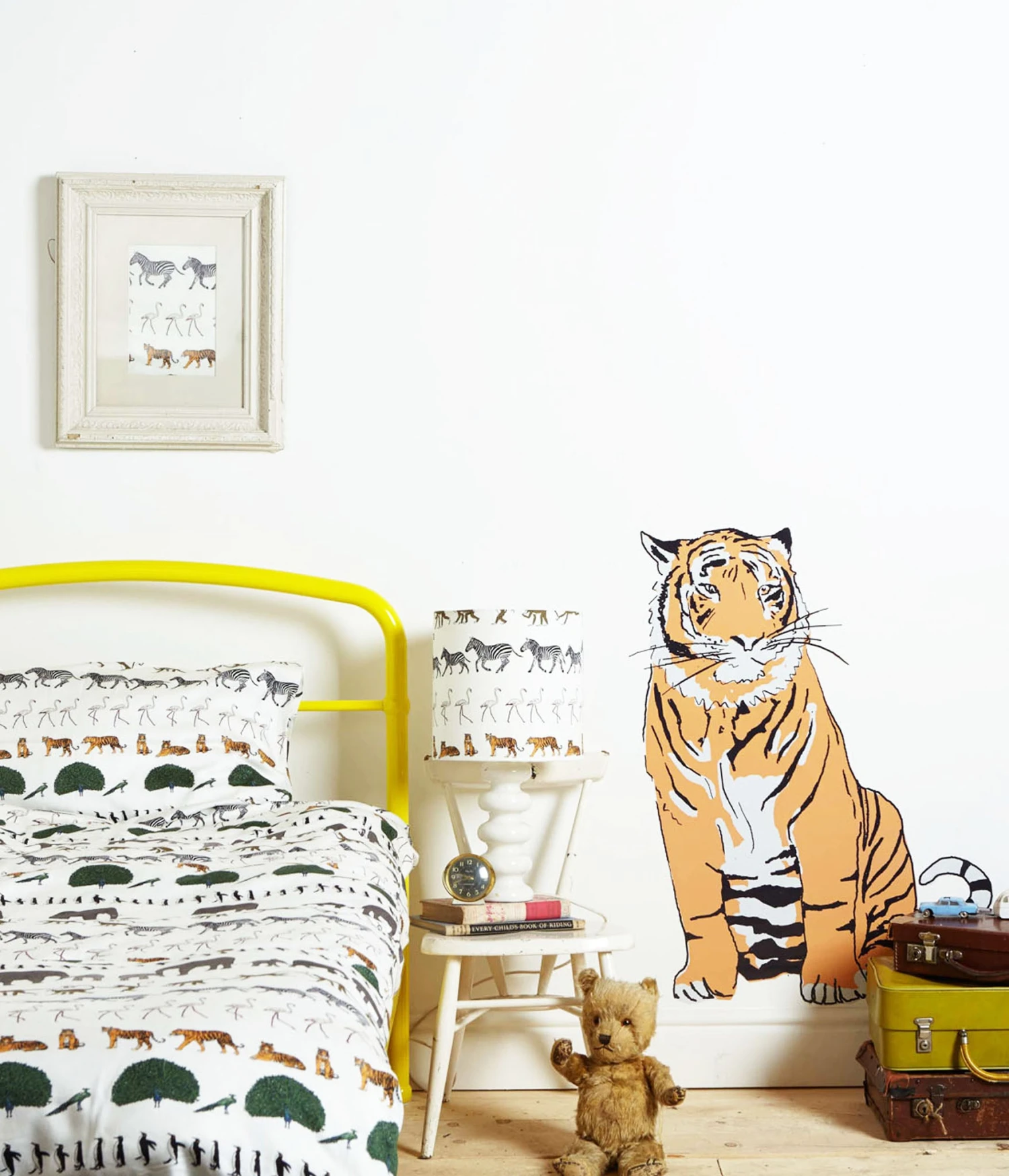 Sitting Up Tiger Wall Sticker 3 Sitting Up Tiger Wall Sticker - Image 3