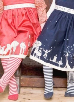 Baby Tights - Navy / Cream Stripe -Palava Sale Store Tights navy stripe 2