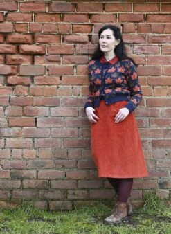 Vera - Navy Autumn Leaves Cardigan 6 Vera - Navy Autumn Leaves Cardigan -Palava Sale Store Vera NavyAutumnLeaves website 3