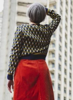 Vera Jacquard Cardigan - Navy Diamond 15 Vera Jacquard Cardigan - Navy Diamond -Palava Sale Store Vera NavyDiamond website 6