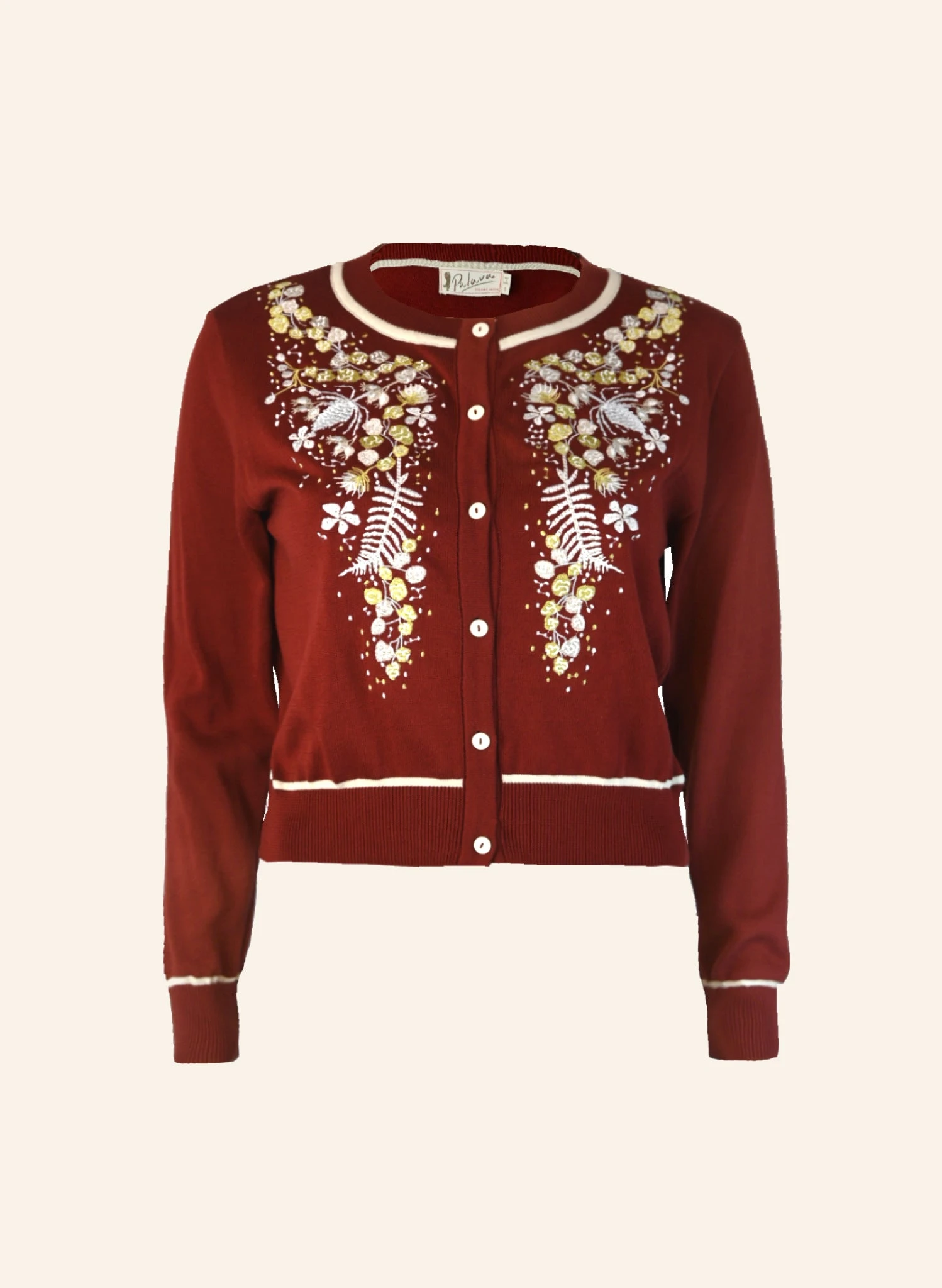 Vera - Burgundy Berries Cardigan 1 Vera - Burgundy Berries Cardigan