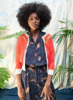 Francesca Long Jumpsuit - Navy Tigers -Palava Sale Store Vera coral tigers website 7 3f178db6 ec45 4b8f b5fb 45bc95218471