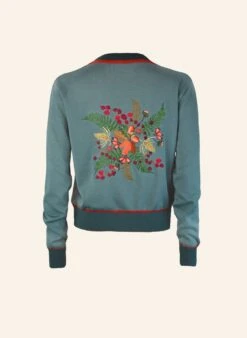 Vera - Mineral Blue Hedgerow Cardigan