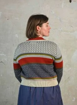 Vera Cardigan - Multi Geometric Fairisle 9 Vera Cardigan - Multi Geometric Fairisle -Palava Sale Store VeraGeometriccardigan 4