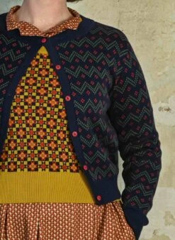 Vera - Navy Cross Hatch Cardigan -Palava Sale Store Vera Cross Hatch Edited with lightroom 8