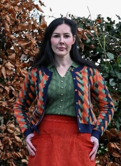 Vera - Coral Kaleidoscope Cardigan 7 Vera - Coral Kaleidoscope Cardigan -Palava Sale Store Vera Coral Kalediscope website 3