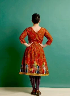 Beatrice - Rust Winter Berries Dress -Palava Sale Store beatrice winter berries 3