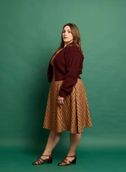 Betty - Heritage Knitwear Berry Cardigan - 100% British Wool -Palava Sale Store betty burgundy 2