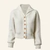Betty - Heritage Knitwear Cream Cardigan - 100% British Wool